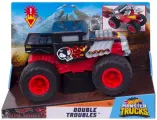 Монстр-трак Hot Wheels Monster Trucks Double Troubles Bone Shaker (GCG06/GCG07) 1:24, черный/красный
