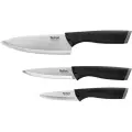 Набор ножей Essential Tefal K2213S75 3 предмета, из нержавеющей стали: шеф 15 см, универсальный 12 см, овощной 9 см