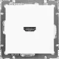Розетка HDMI встраиваемая Werkel, цвет белый