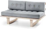 Кушетка Hoff Торн-М, прямой, 140х75х70 см, без механизма, цвет серо-бежевый, белёный дуб