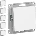 Механизм выключателя/переключателя проходного Schneider Electric AtlasDesign одноклавишный белый (комплект из 5 шт)