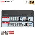 USAFEQLO 63N08/16T-GL/GS(2HDD) Цифровой видеорегистратор 8MP H.265 4 каналов, Вилка европейского стандарта