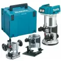 Фрезер Makita LXT DRT50ZJX2, плавный пуск, подсветка, Li-ion, 18В