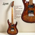 LUXARS Электрогитара S-G37-T , Ольха + шпон из тигрового клёна