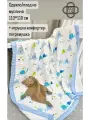 Одеяло муслиновое (6-ти слойное) + игрушка-комфортер Мишка