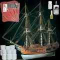 Модель парусного корабля Amati (Италия), Трёхмачтовый HMS Bounty, 440 часов, М. 1:60, подарочный набор для сборки + инструменты, краски, клей
