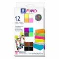 Набор глины полимерной для лепки Fimo Effect Неоновые цвета, запекаемая, 12 цветов Картонная коробка