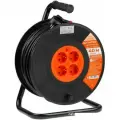 Удлинитель на катушке 40 м 4 розетки 3,5 кВт с заземлением юпитер (JP8404-02)