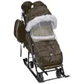 Санки-коляска Nika Ника Детям 7-5SK НД7-5SK, коричневый (шоколад)
