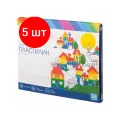 Комплект 5 наб, Пластилин классический Гамма классический 36 цв, со стеком, к/к 720г,281037