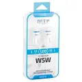 Лампа автомобильная светодиодная MTF Light W5W T10 12V 5000К 1W W5W/T10 5000K 2 шт.