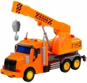 Пластиковая модель Профи Кран для детей, игрушечный транспорт со световыми и звуковыми эффектами, детская инерционная машинка, сюжетно-ролевая игрушка, для игр в песочнице и дома