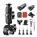 Комплект креплений для экшн камеры на руль мотоцикла, велосипеда / Держатель для GoPro, SJCAM, Xiaomi