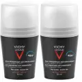 Комплект Дезодорант мужской VICHY для чувствительной кожи 48ч 50мл, 1+1