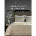 Estia Комплект покрывало с декоративными наволочками Евро-макси Алессия стеганые, жаккард, 240x260 + 50x70 - 2 шт, 3 предмета
