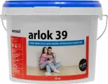 Клей-фиксатор Arlok 39 для гибких напольных покрытий 10 кг / Клей водно-дисперсионный для виниловых покрытий, ковролина, линолеума Eurocol Arlok 39 банка 10 кг