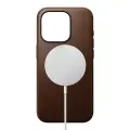 Кожаный чехол Nomad Modern Leather Case MagSafe для iPhone 15 Pro Max коричневый (Brown)