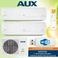 Мультисплит-система на 2 комнаты AUX AM2-H14/4DR2 + AMWM-H07/4R2(J)*2шт. (20м2+20м2), Мульти сплит-система