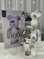 Игрушка BEARBRICK G2 400%, 28см, серебро, коллекционная