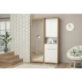Прихожая Иннэс-4 Белый глянец/ Дуб Крафт золотой