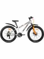 Велосипед горный SITIS CROSSER 7SP 24 (2025) Grey-White-Black/серый-белый-чёрный, подростковый на рост 130-145 см