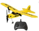 Радиоуправляемый самолет Piper Cub J3 для начинающих 2.4G - FX803-YELLOW