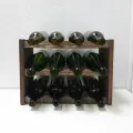Винный стеллаж из дерева для 12 бутылок коричневый