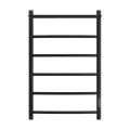 Полотенцесушитель электрический Point Афина PN04858PB 50х80, черный, с полкой