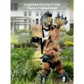 Садовая фигура Лось с табличкой, высота 38см. Полистоун.