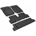 Коврики салона для Lada Largus 7 мест (12- Н. В.), резина, с перемычкой + 3-й ряд сидений, 6 шт.
