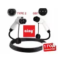 Зарядный кабель Ainy Европейский TYPE 2 to GB/T для зарядки электромобилей AC 22kw 5m с сумкой