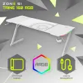 Игровой компьютерный стол ZONE 51 TRINE 160 RGB White, белый, RGB