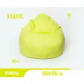 Кресло-мешок игровое WOWPUFF Макси ХXXXXL рогожка салатовый, съемный чехол
