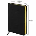 Ежедневник недатированный А5 Brauberg Comodo (160 листов) обложка под матовую крок. кожу, черная (124974), 30шт.