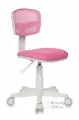 Кресло детское Бюрократ CH-W299/PK/TW-13A спинка сетка розовый TW-06A TW-13A (пластик белый)