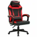 Кресло компьютерное игровое офисное на колесиках для школьника/взрослого, две подушки, эко кожа, черное красное, Cromex (Кромекс) Start GM-105, 532957