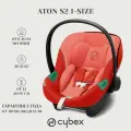 Cybex Aton S2 i-Size, автолюлька до 1 года гр.0 (0-13 кг), цвет Hibiscus Red
