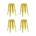Комплект Stool Group Стул барный TOLIX желтый глянцевый KD 4 шт. арт. УТ000042401