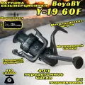 Катушка BoyaBY Y19-60F, передний фрикцион, металлическая шпуля, мгновенный стопор, 9+1 подшипников, ручка на кнопке, передаточное число 4.7:1