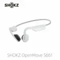 SHOKZ OpenMove S661- Открытые спортивные наушники Bluetooth - Беспроводные наушники с костной проводимостью - Бег и упражнения против пота, с наклейками