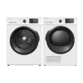 Комплект из стиральной машины с инвертором и конденсационной сушильной машины MEFERI MS10WH84 ULTRA загрузка 10кг/8кг