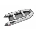 Лодка надувная ПВХ под мотор ROGER Zefir 3300 LT, лодка роджер НДНД малый киль (белый-графитовый комбинированный)