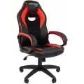 Игровое компьютерное кресло CHAIRMAN GAME 16, экокожа, черный/красный