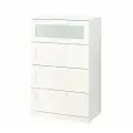 Комод IKEA BRIMNESE, 4 ящика, 78см x 125см x 45см, белый, оригинал