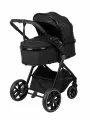 Коляска-трансформер 2 в 1 для новорожденных Jovola Folk W, всесезонная с утепленным вкладышем, черный
