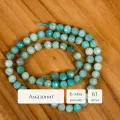 Бусины из натуральных камней в огранке Facets 6 мм амазонит для рукоделия и создания браслетов, колье и бус
