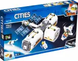 Конструктор Сити Лунная космическая станция, 436 деталей, 4 минифигурки, набор для детей CITY