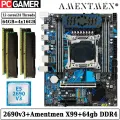 Комплект материнская плата Amentmen X99-B4 + Xeon 2690V3 + 64GB DDR4 ECC REG 4x16GB Black