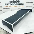 Стол полка на торпеду грузового автомобиля MERCEDES-BENZ ACTROS MP2/MP3 экокожа Черная с белым кантом