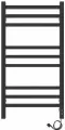 Полотенцесушитель электрический Laris Астор ЧКЧ9 350х700 Черный Муар Правое подключение 73207865